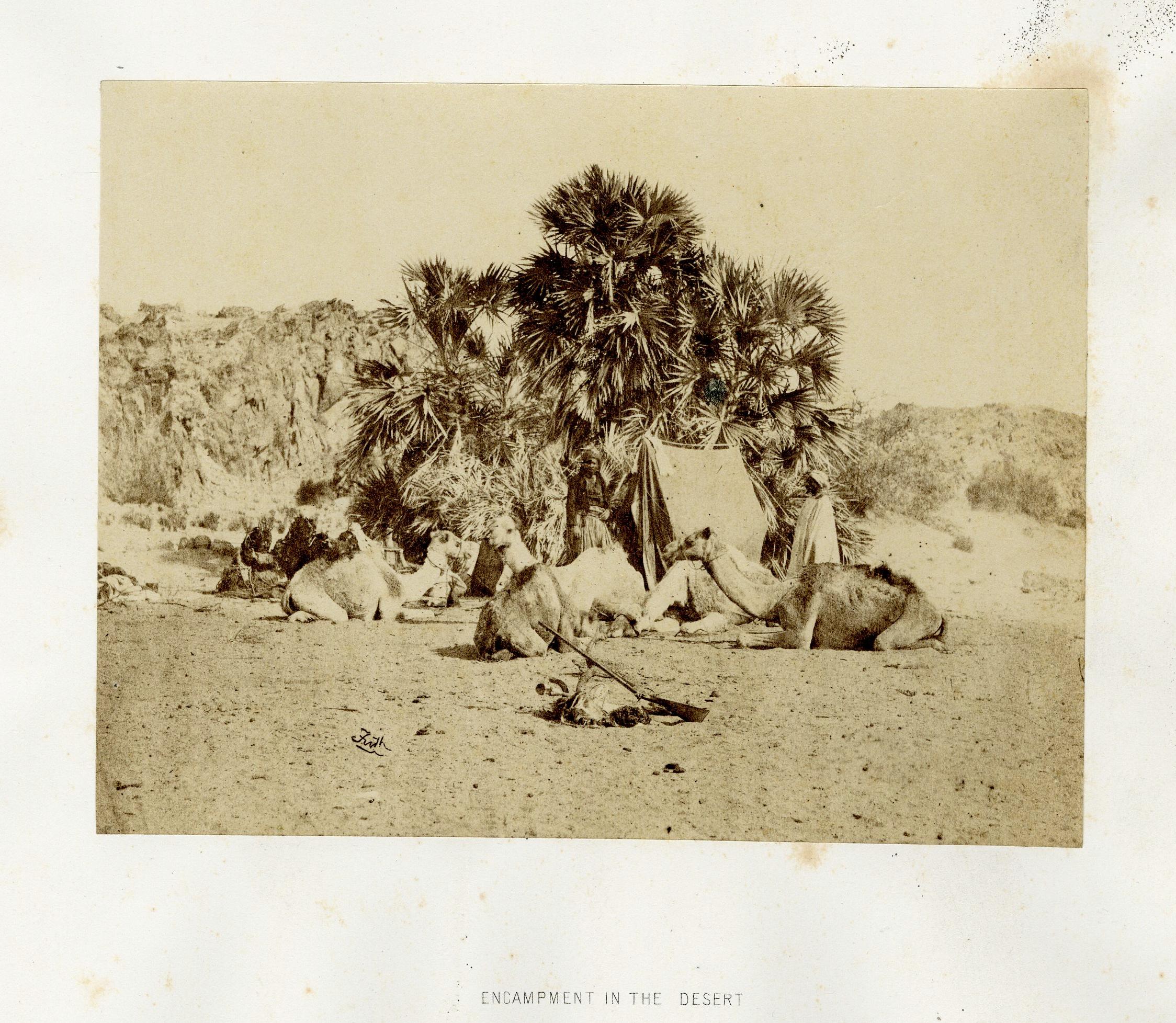 Francis Frith Landscape Photograph - Title Page-An Encampment in Ethiopia