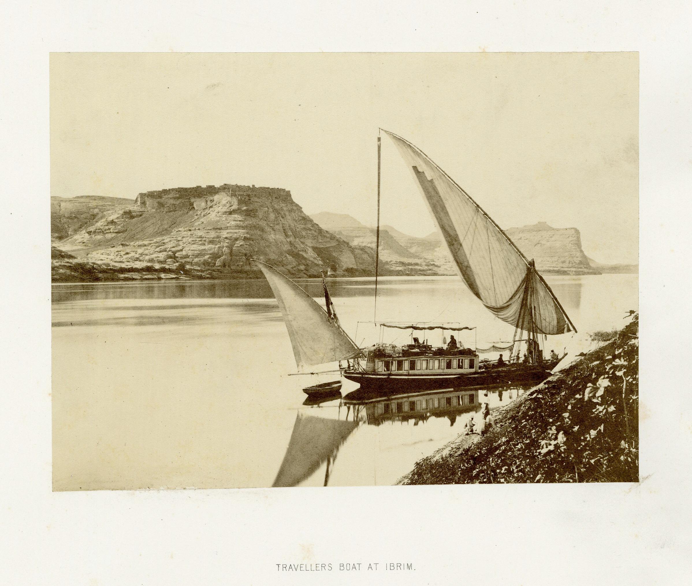 Barco de viajeros en Ibrim