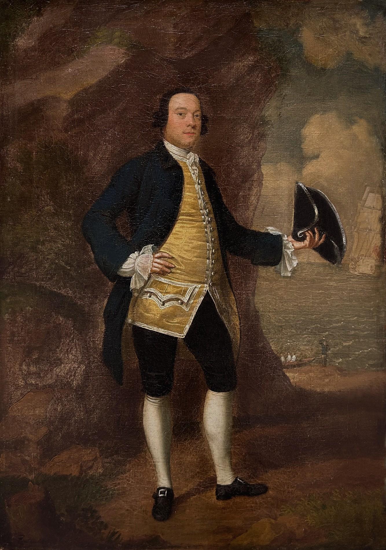 Portrait Painting di Francis Hayman - Ritratto di un corsaro