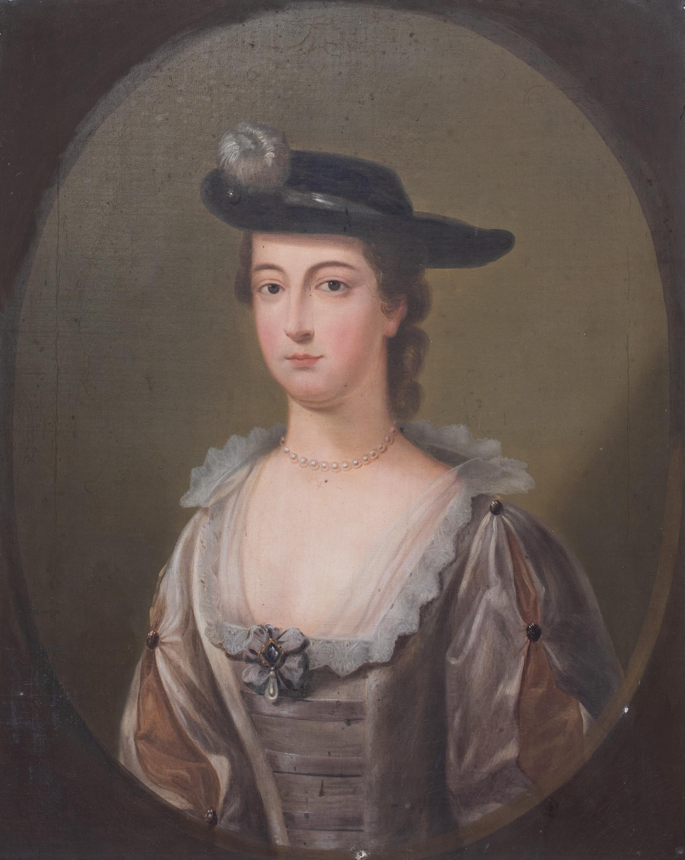Portrait of Mary Anne Ward (1725-1754) In Riding Attire, 18th Century 

School of Henry Pickering (1720-1770)

Large 18th English portrait of Mary Anne Ward wearing a riding hat, oil on canvas. Excellent quality and condition of Ward in her riding