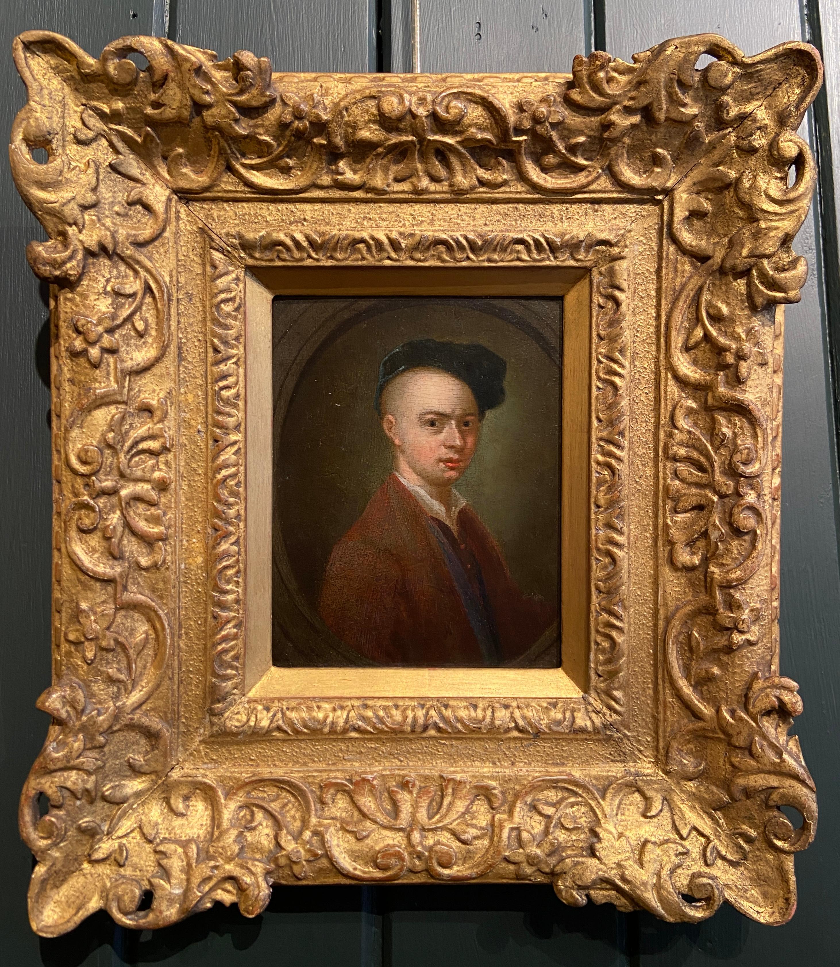 Self-Portrait - Royal Academy Founding Member, 18th Century - Painting by Francis Hayman