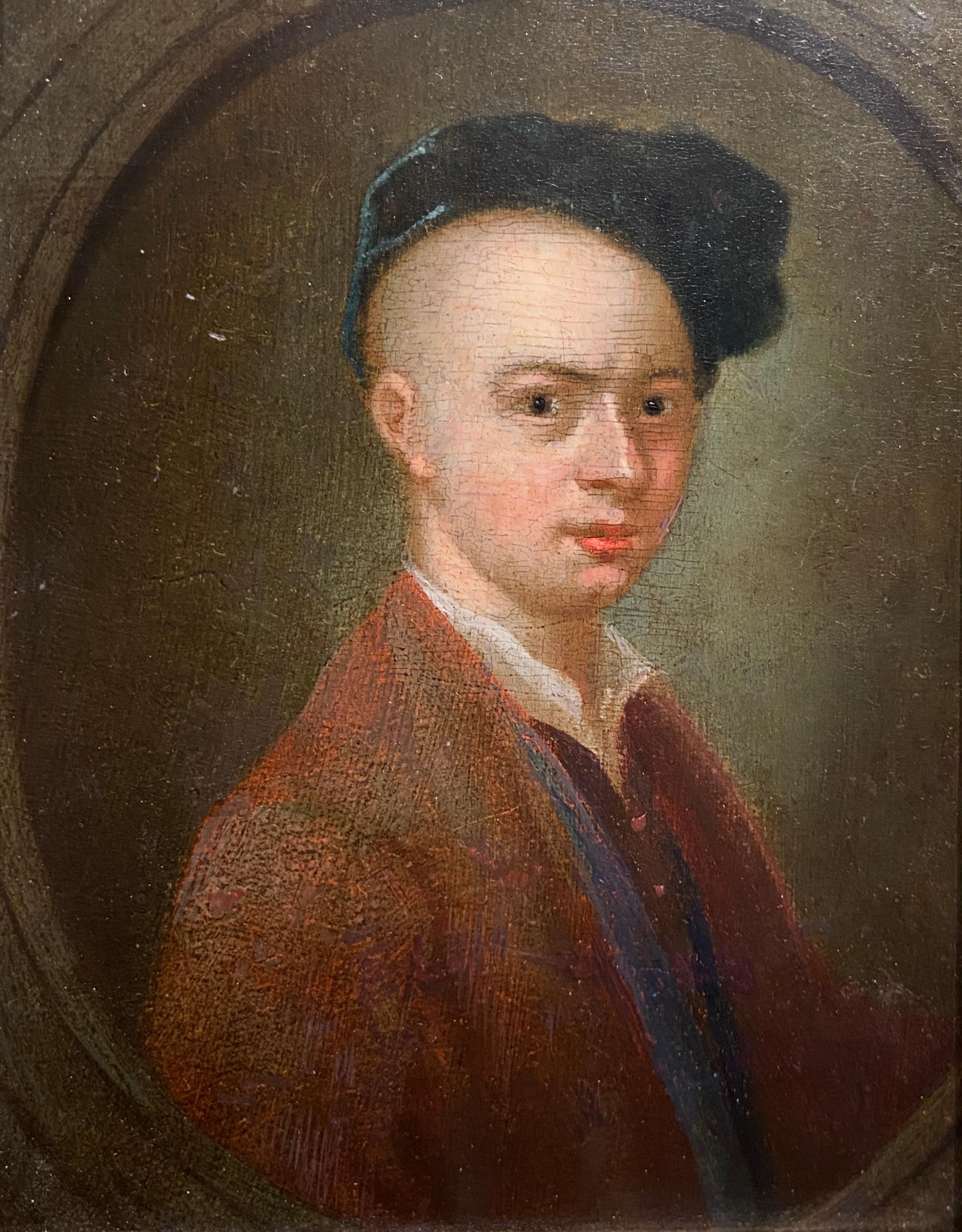 Francis Hayman Portrait Painting - Self-Portrait - Royal Academy Founding Member, 18th Century
