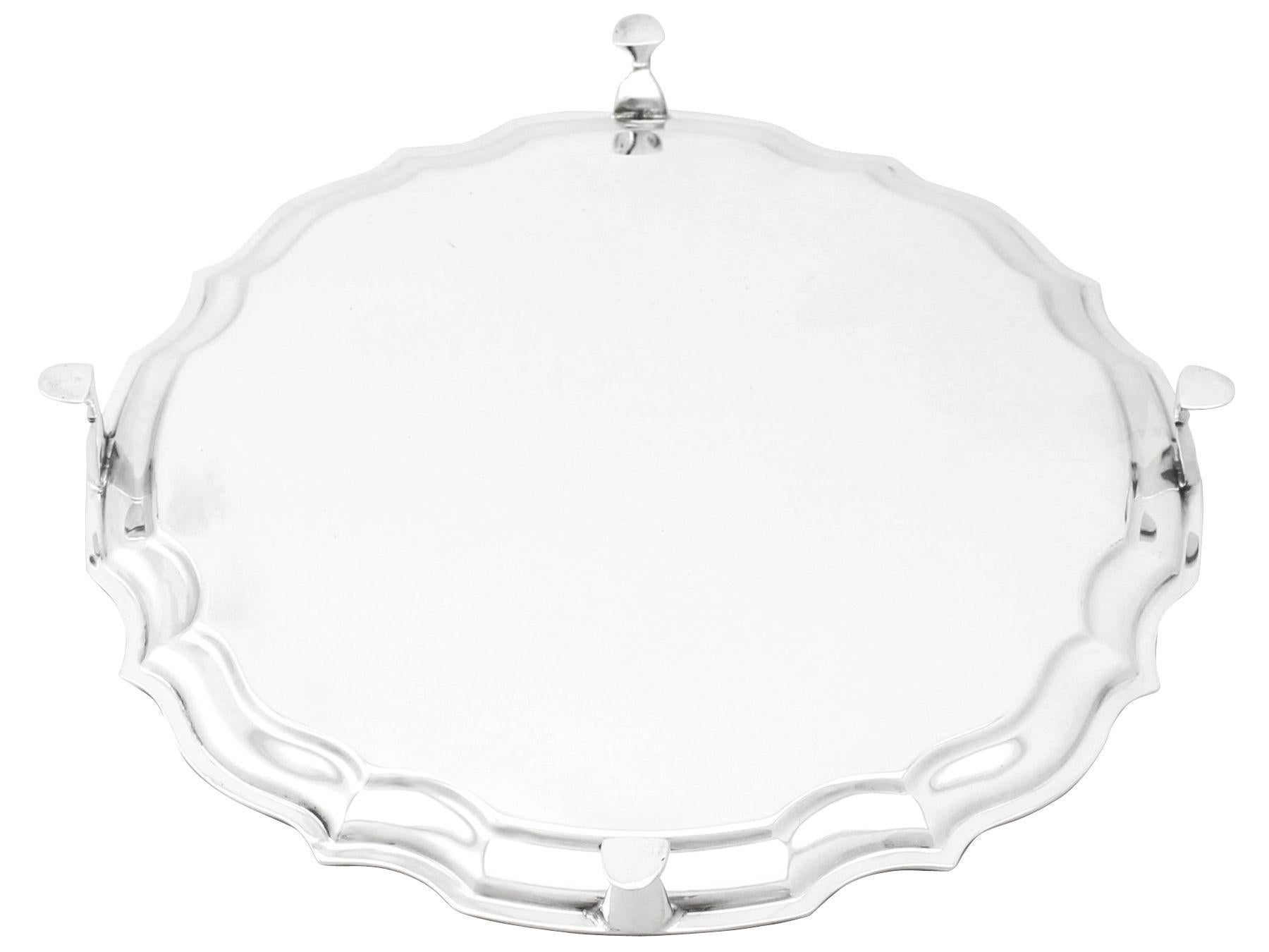 Francis Howard 1966 Sterling Silver Salver For Sale 3