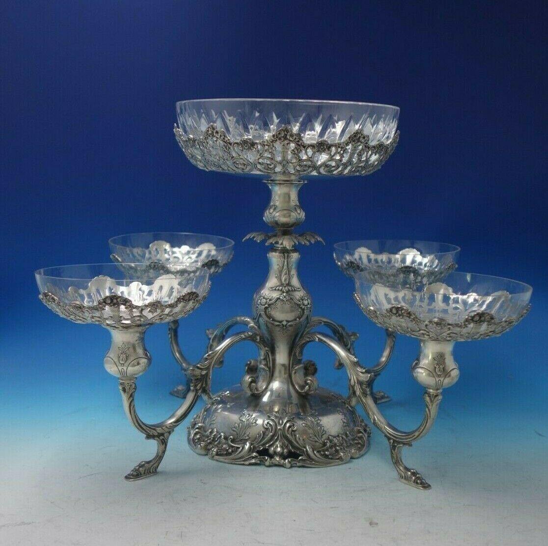 Francis I by Reed and Barton

Extraordinary exceedingly rare Francis I by Reed and Barton sterling silver epergne with four 6