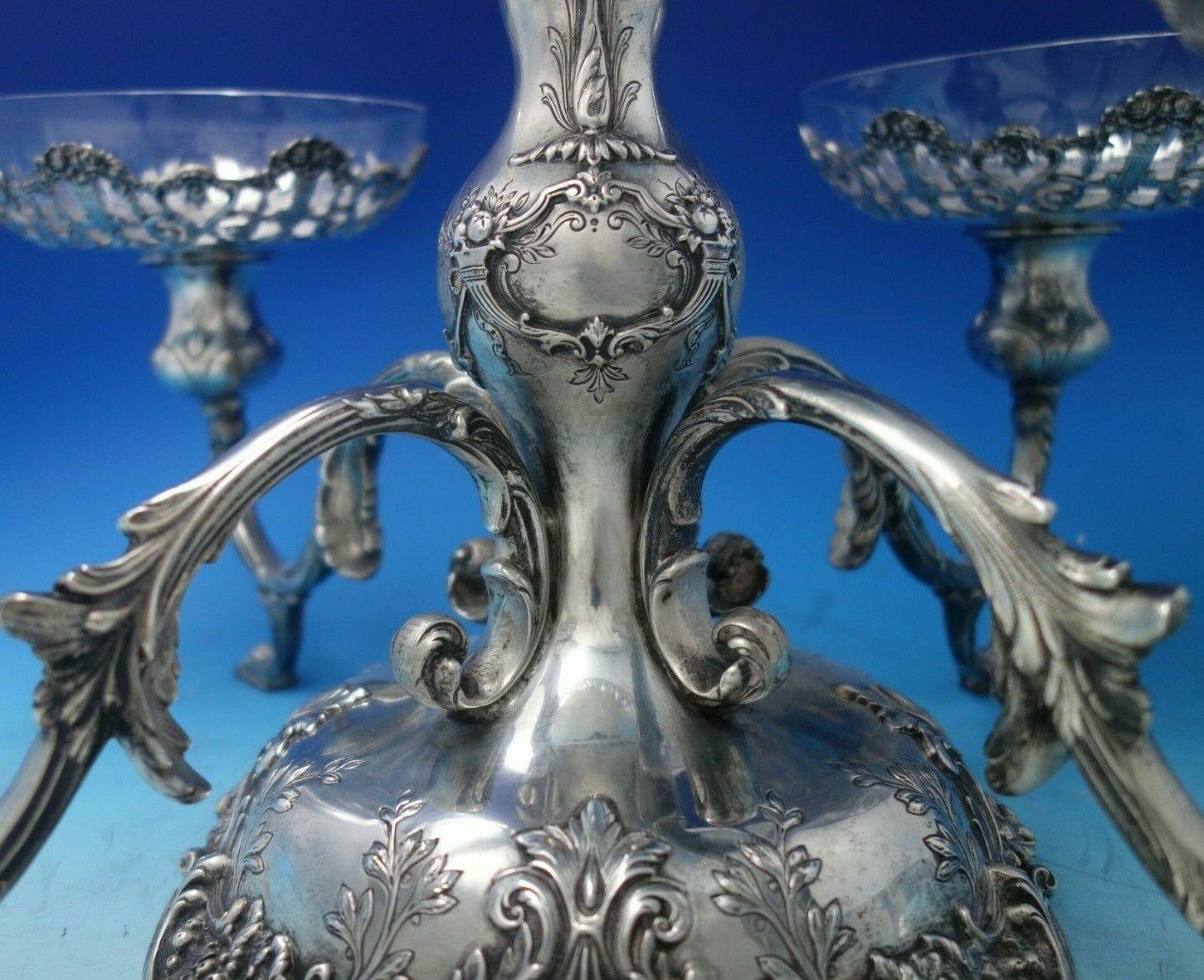 Francis I by Reed and Barton Sterling Silver Glass Epergne 1