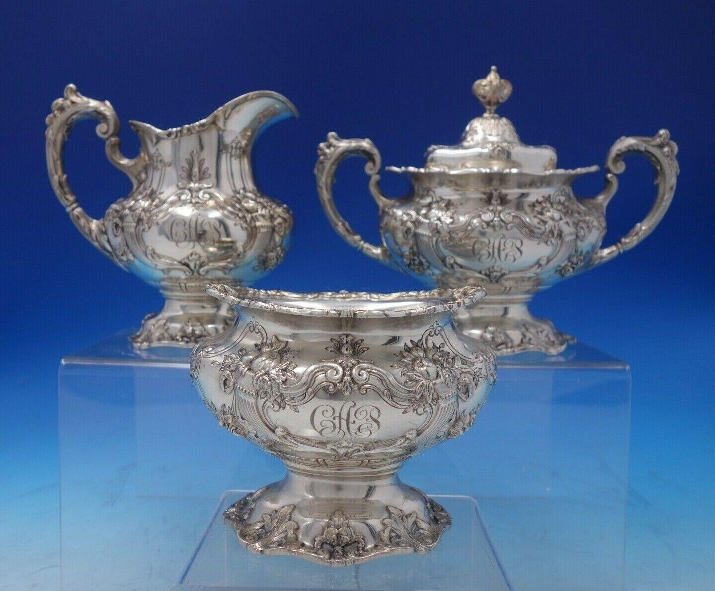 Francis I by Reed and Barton Sterling Silver Tea Set 7-Piece (#5251) Fabulous! 5