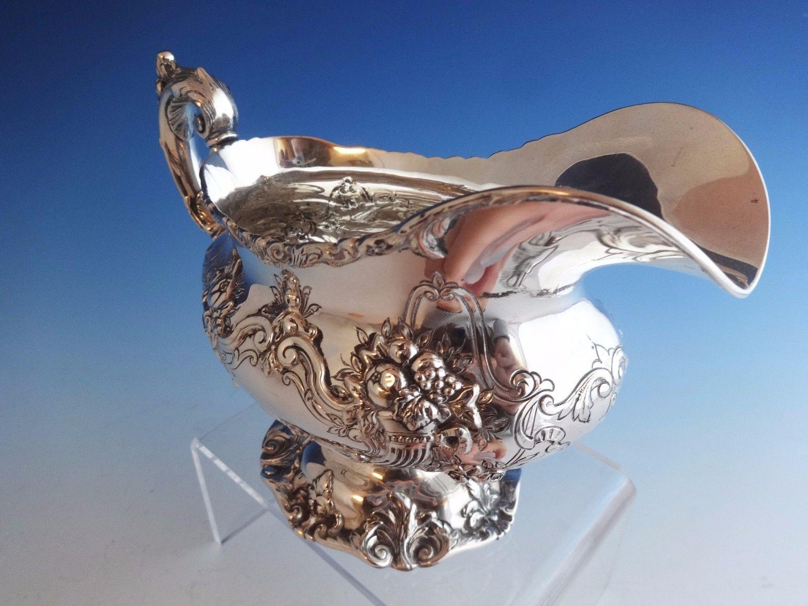 Francis I by Reed & Barton Old Sterling Silver Gravy Boat #570A In Excellent Condition For Sale In Big Bend, WI