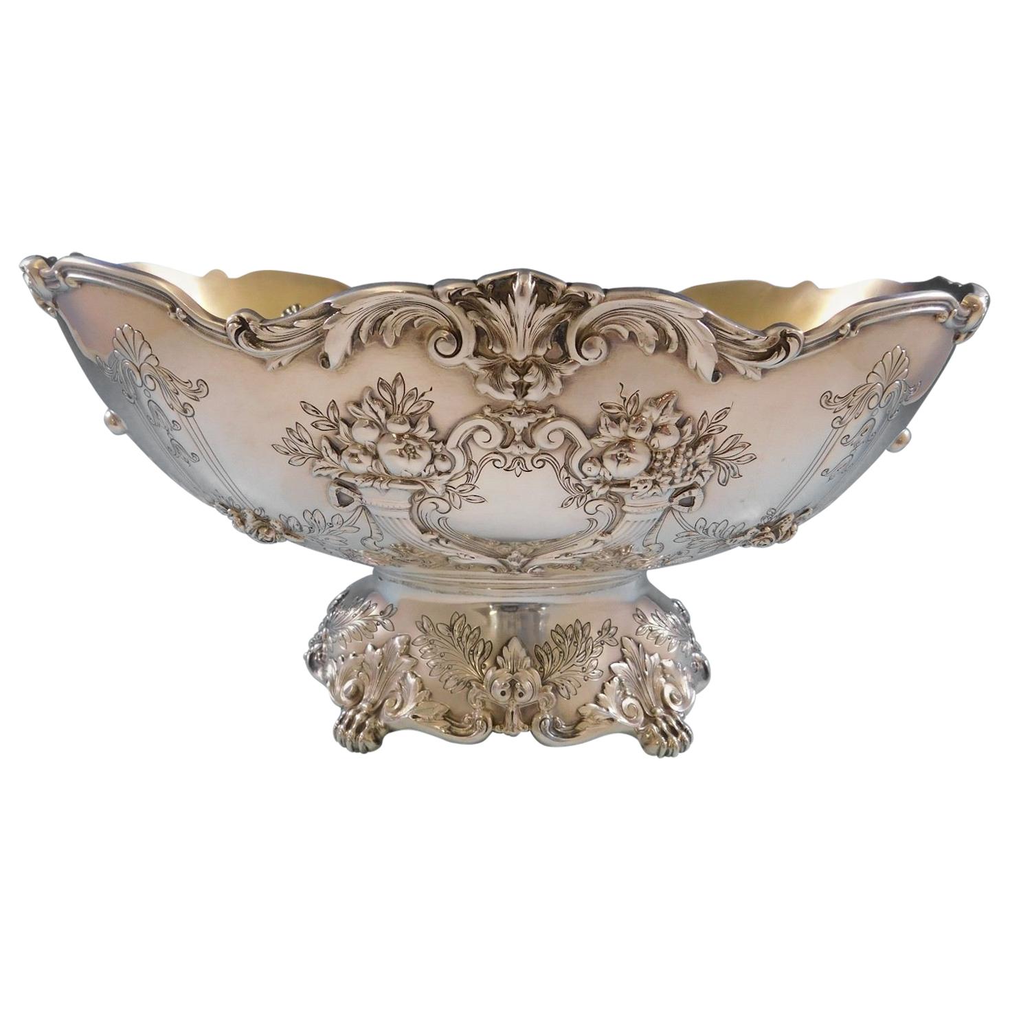 Francis I by Reed 
Barton Sterling Silver Centrepiece / Fruit Bowl Gold Washed