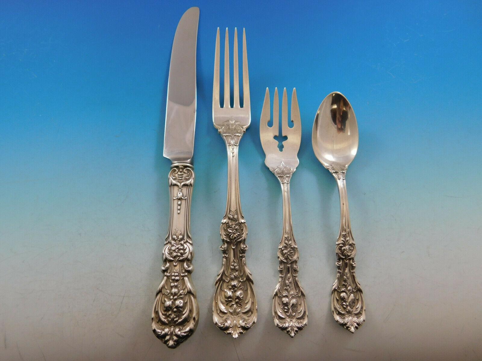 Francis I von Reed & Barton Sterlingsilber-Besteckset 8 Old Mark 70 Teile Abendessen im Zustand „Hervorragend“ im Angebot in Big Bend, WI