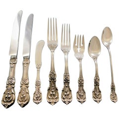 Francis I by Reed & Barton Sterling Silver Flatware Set 8 Old Mark 70 Pcs Dinner