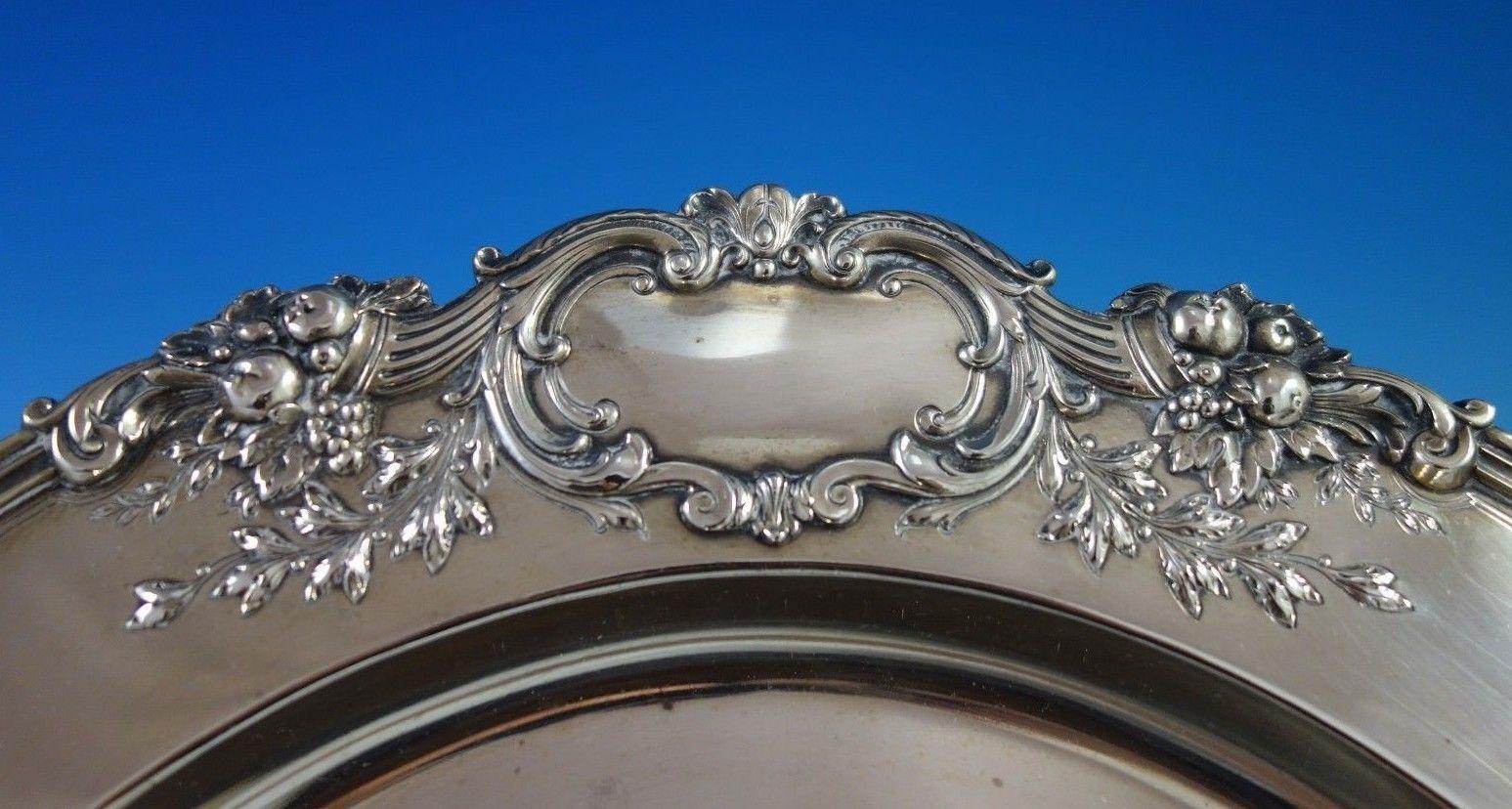 Wonderful Francis I by Reed & Barton old mark sterling silver serving tray. The piece is marked #570A, measures 14