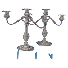 Francis I Old by Reed and Barton Sterling Silver Candelabra Pair X5691 '#4945'