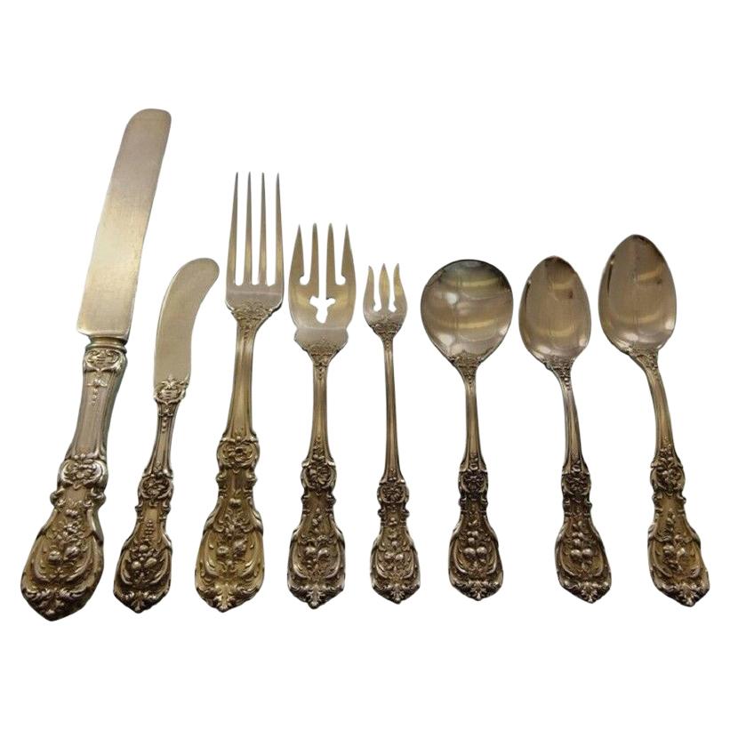 Francis I Old by Reed and Barton Sterling Silver Flatware Set Service 89 Pieces For Sale