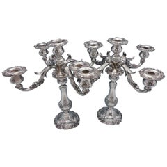 Francis I Old by Reed & Barton Sterling Silver Pair of Candelabra