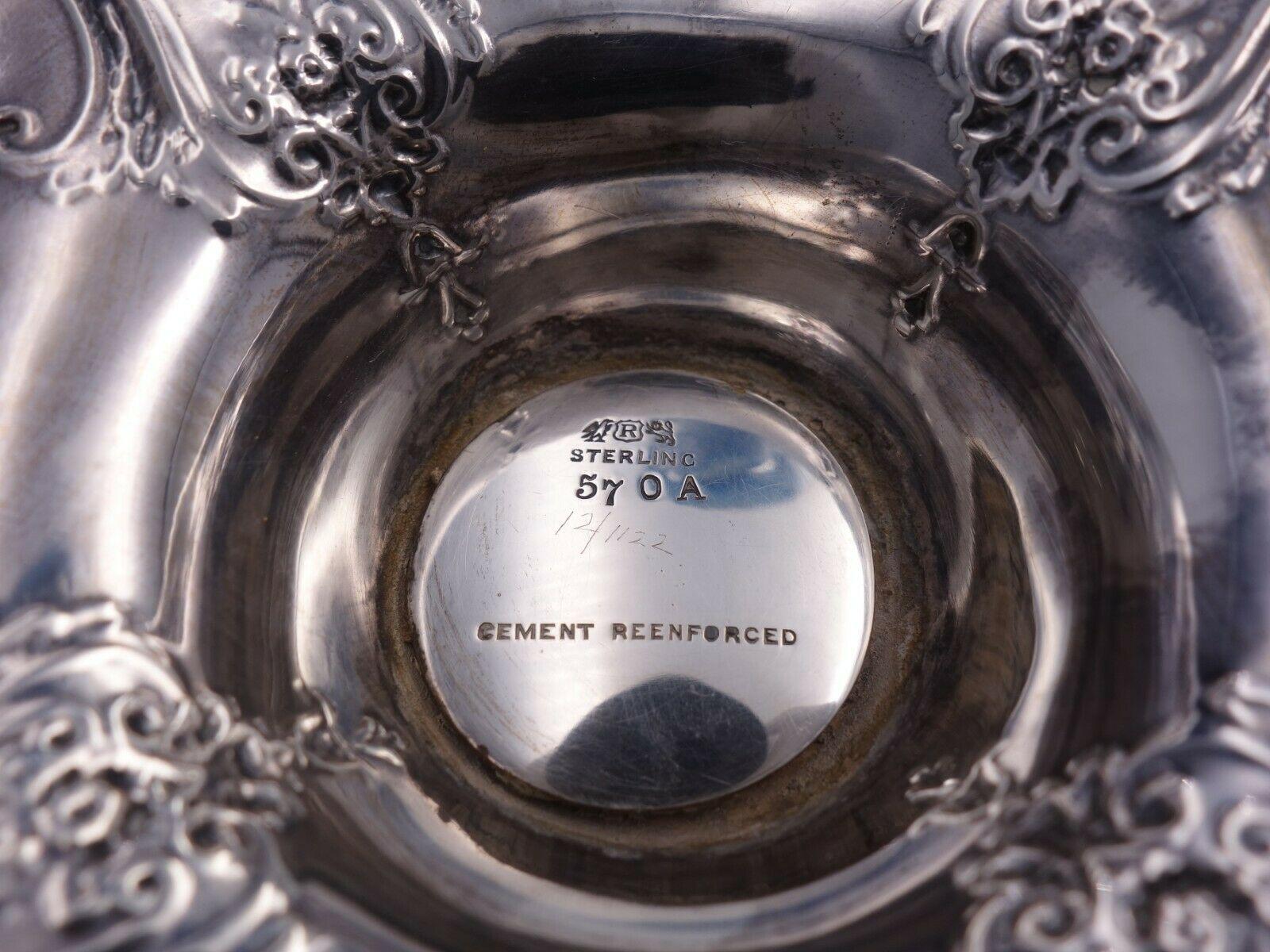 Paire de bougeoirs en argent sterling lesté Francis I Old par Reed & Barton 3