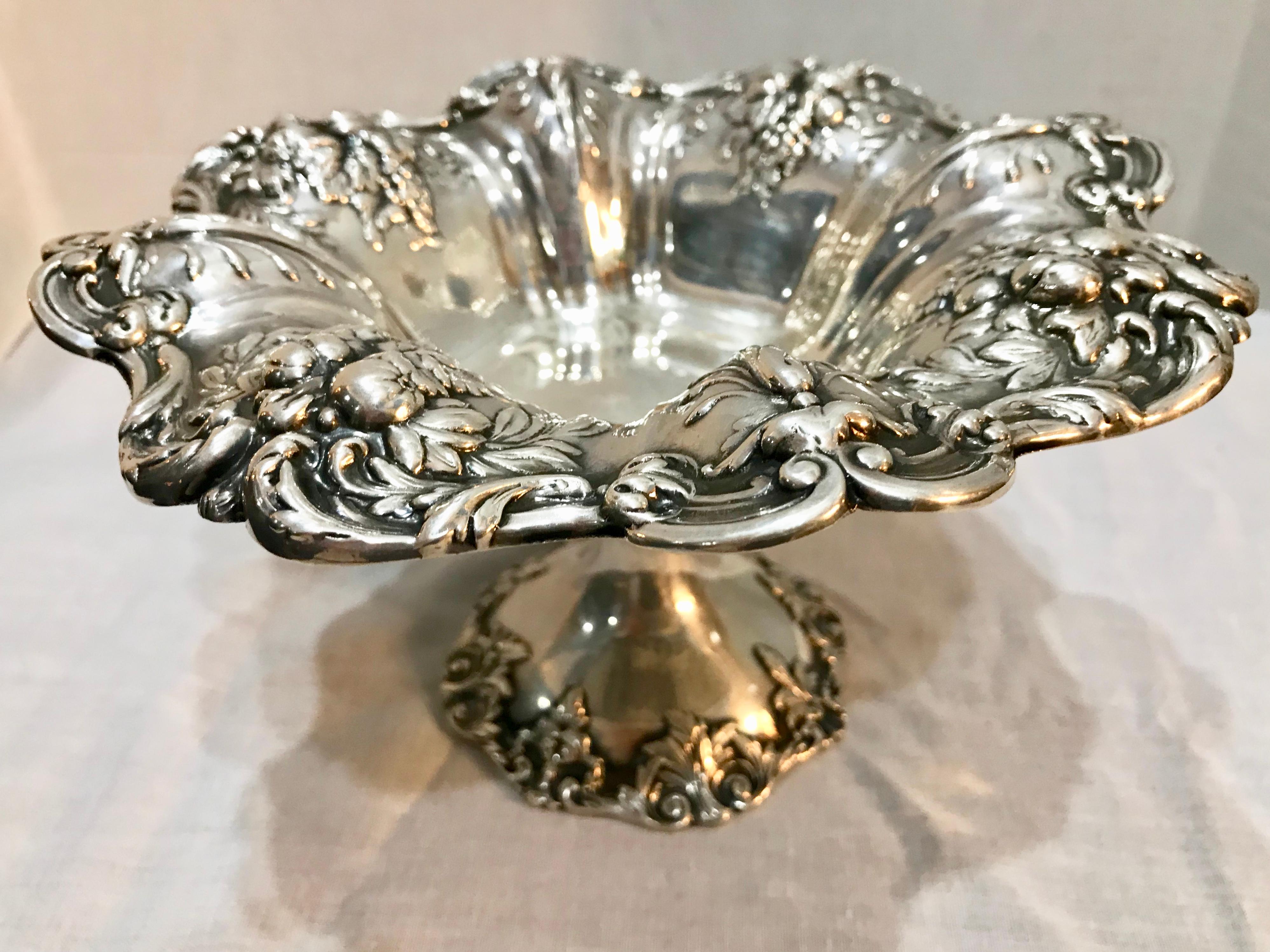 Repoussé Francis I Pattern Sterling Silver Compote