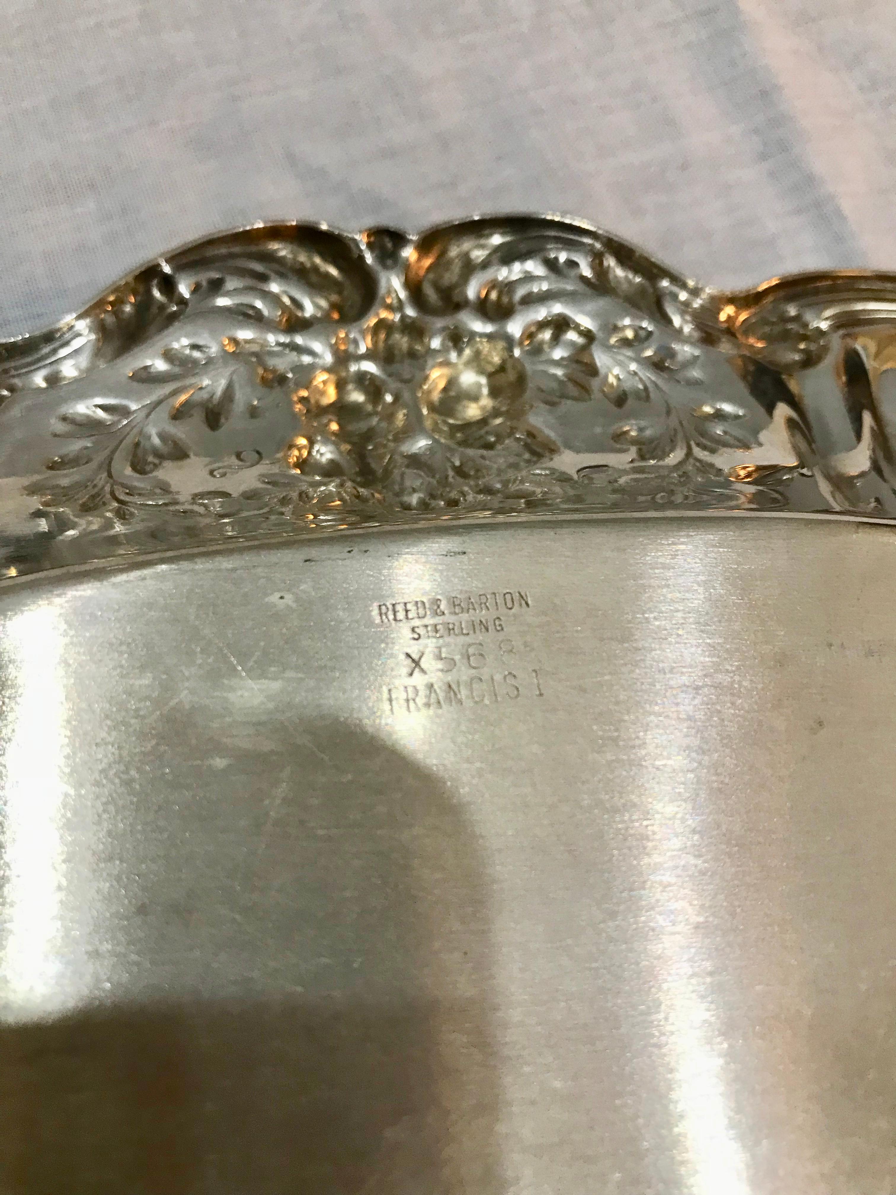 Francis I Pattern Sterling Silver Bread Tray 6