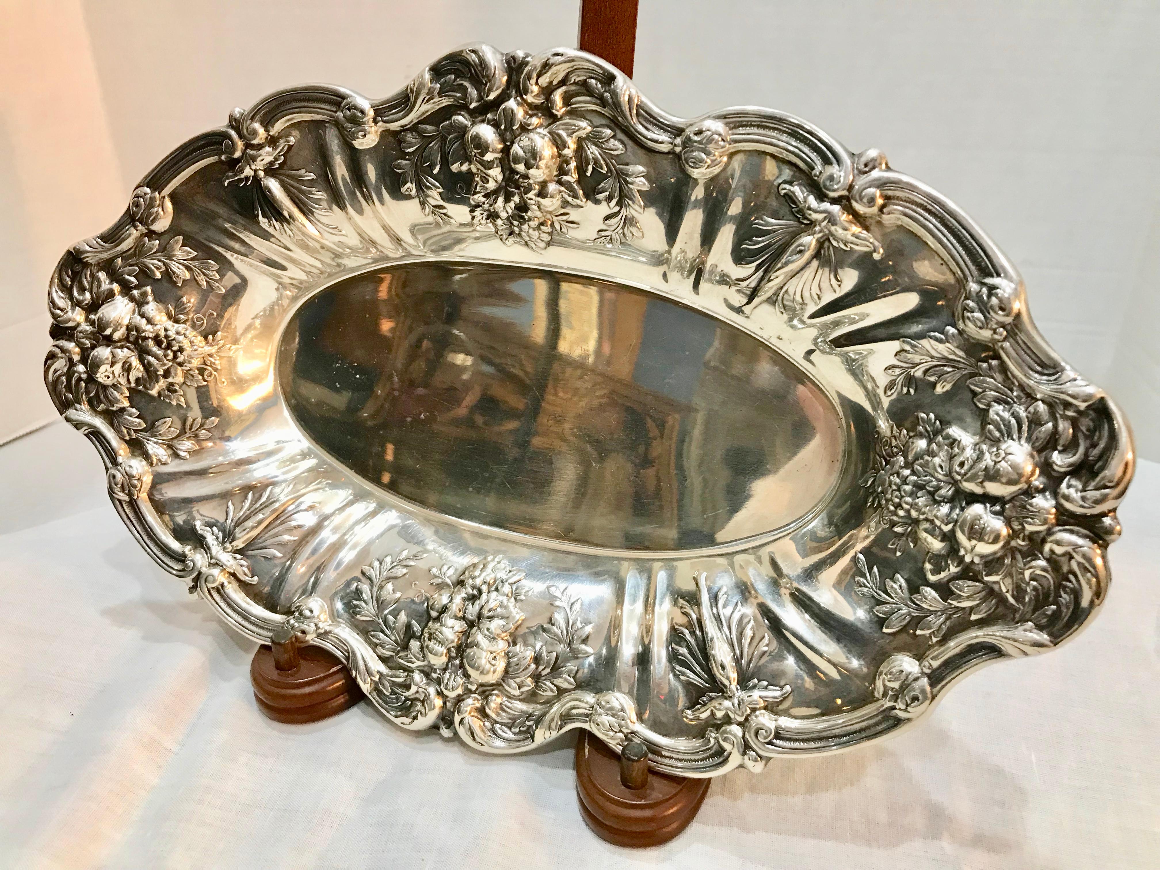 American Francis I Pattern Sterling Silver Bread Tray