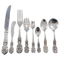 Antique Francis I Reed & Barton Sterling Silver Flatware Set 12 Service 101 Pcs Dinner