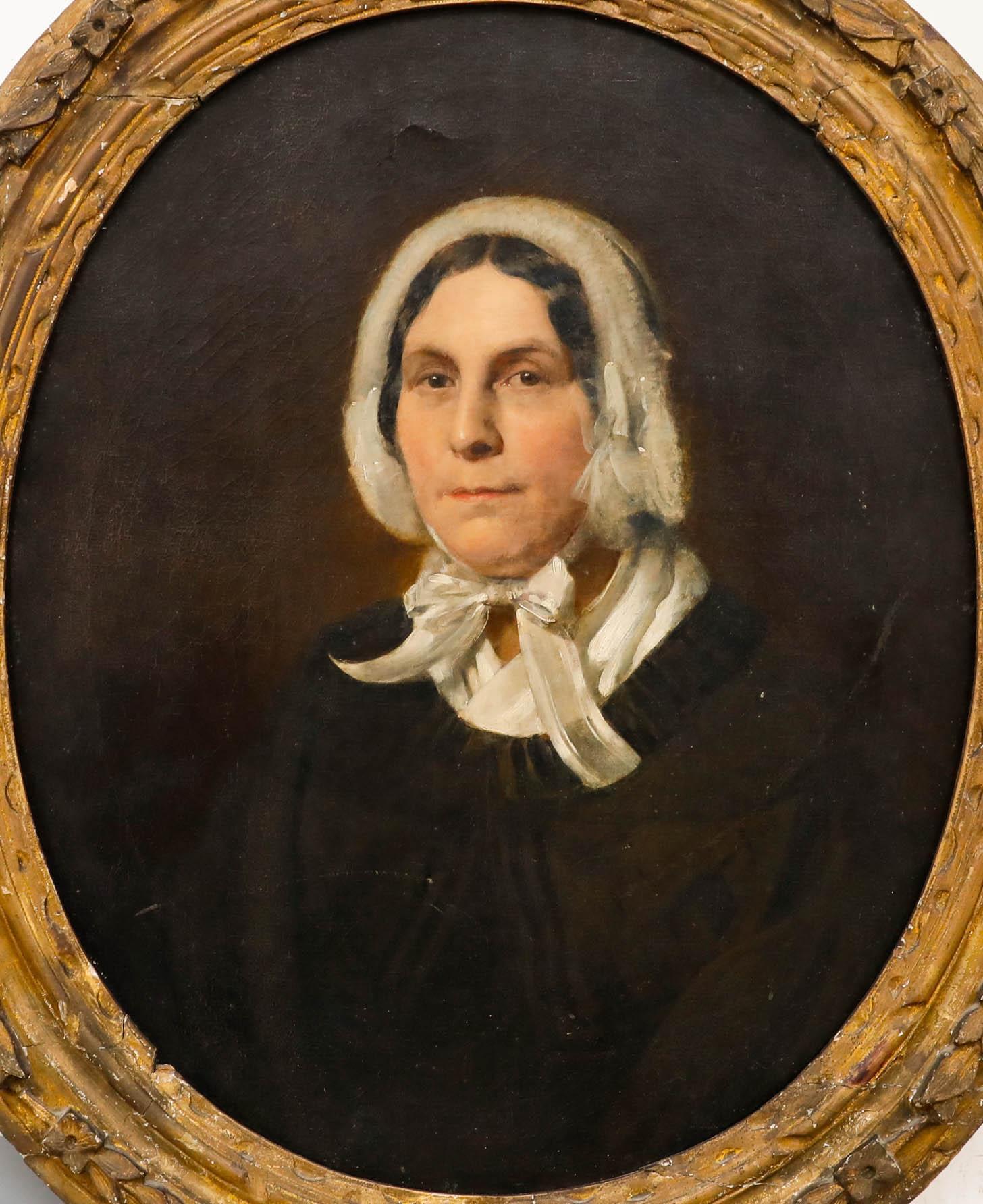 Francis John Wyburd (1826-1909) - Öl, Porträt der Mutter des Künstlers im Angebot 1