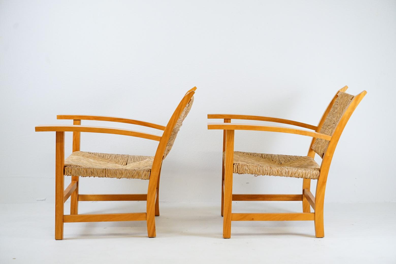 French Francis Jourdain Attributed Pair of Lounge Chairs
