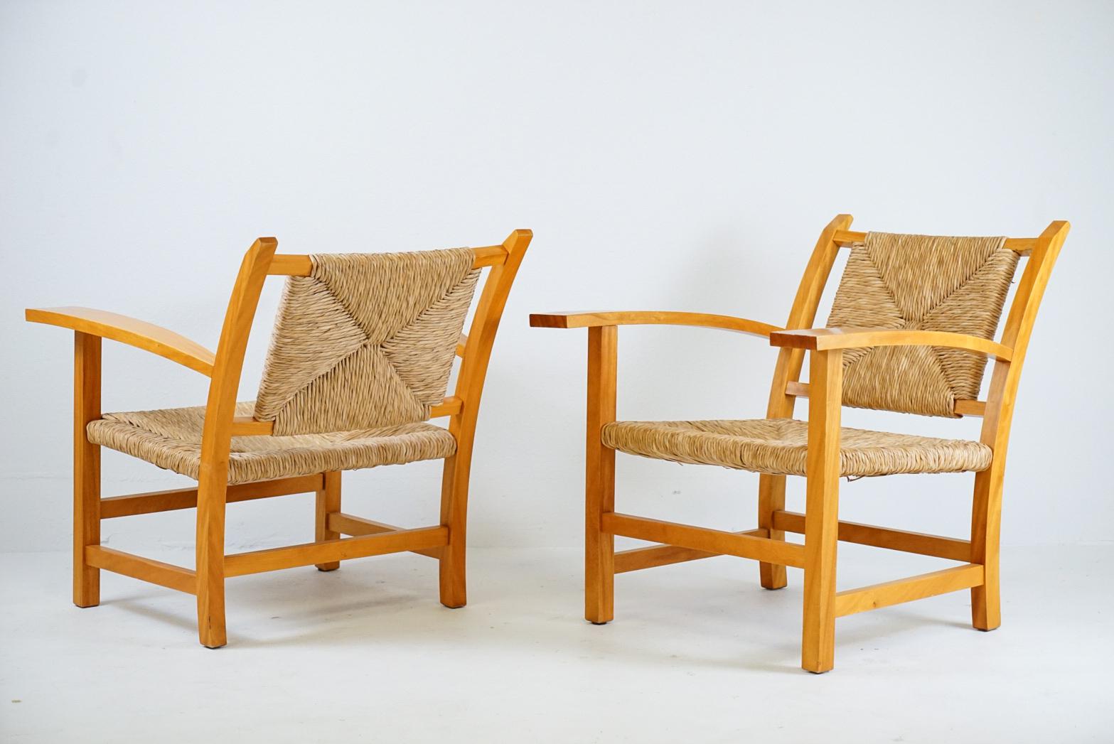 Francis Jourdain Attributed Pair of Lounge Chairs In Good Condition In San Diego, CA