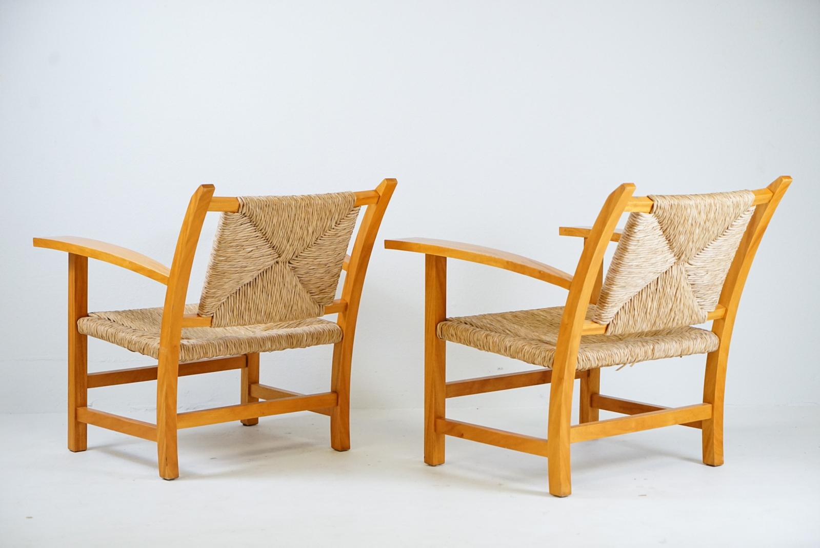 20th Century Francis Jourdain Attributed Pair of Lounge Chairs
