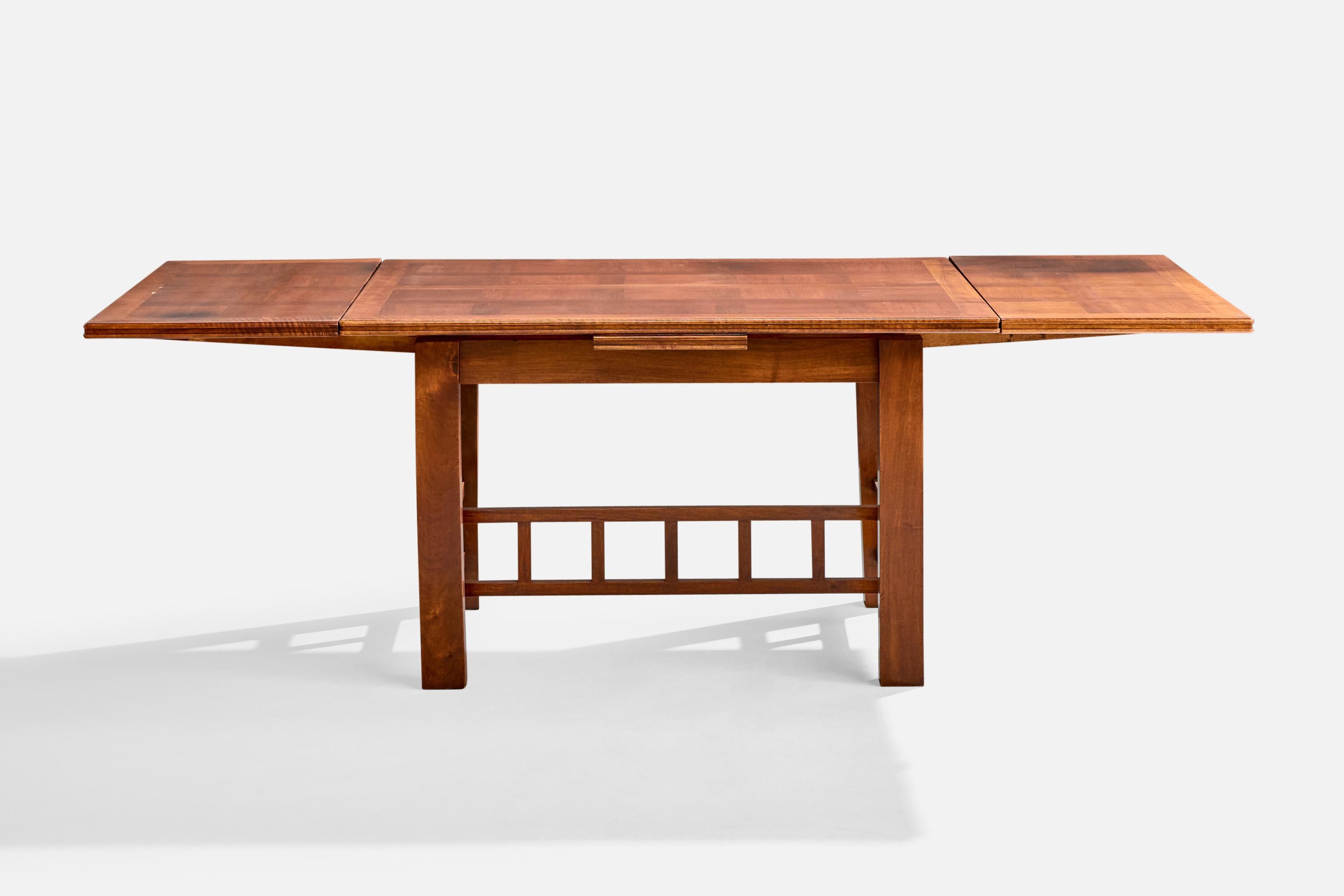 Francis Jourdain Attribution, Dining Table, Mahogany, France, 1915 In Good Condition For Sale In High Point, NC