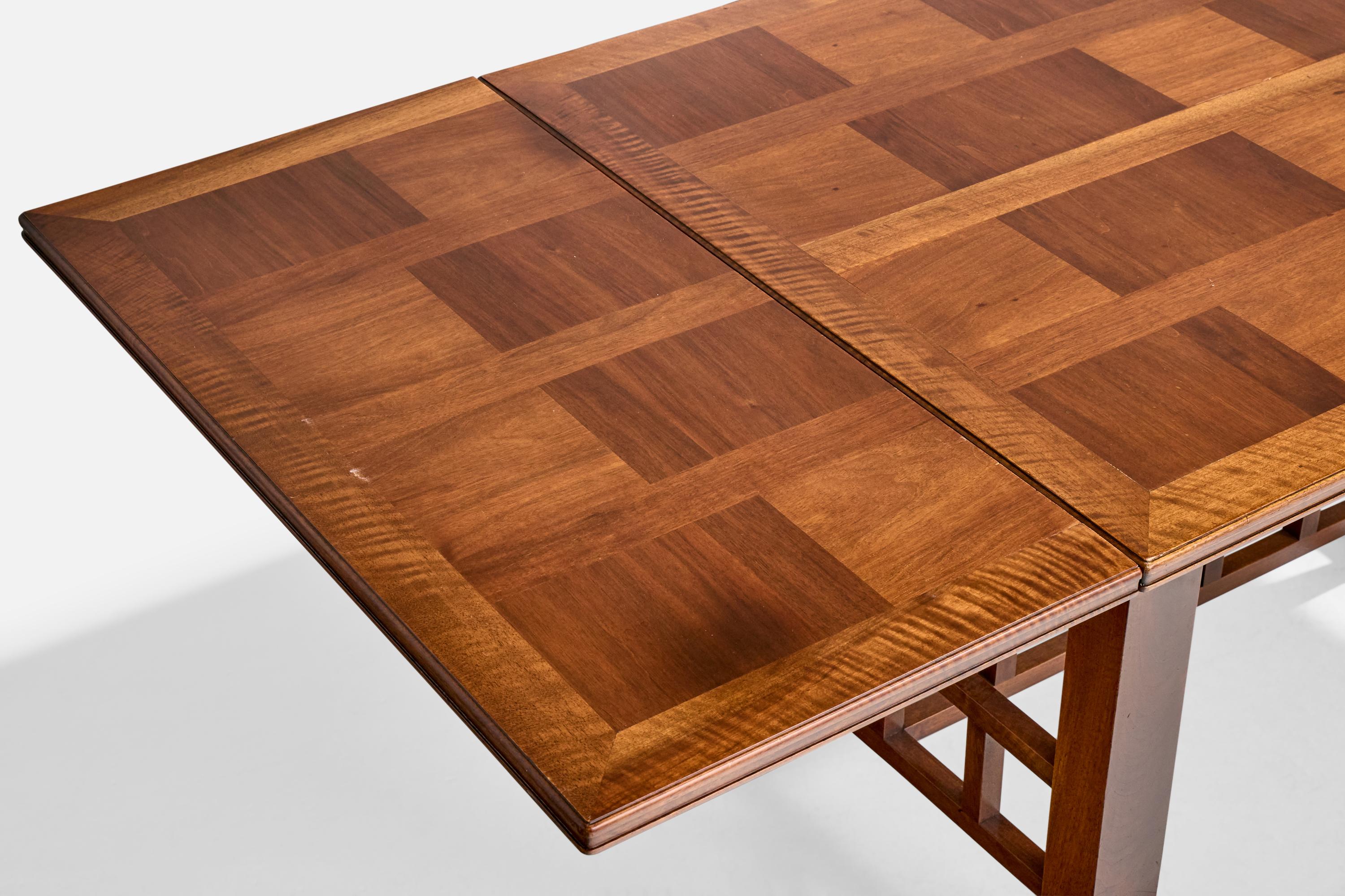 Francis Jourdain Attribution, Dining Table, Mahogany, France, 1915 For Sale 2
