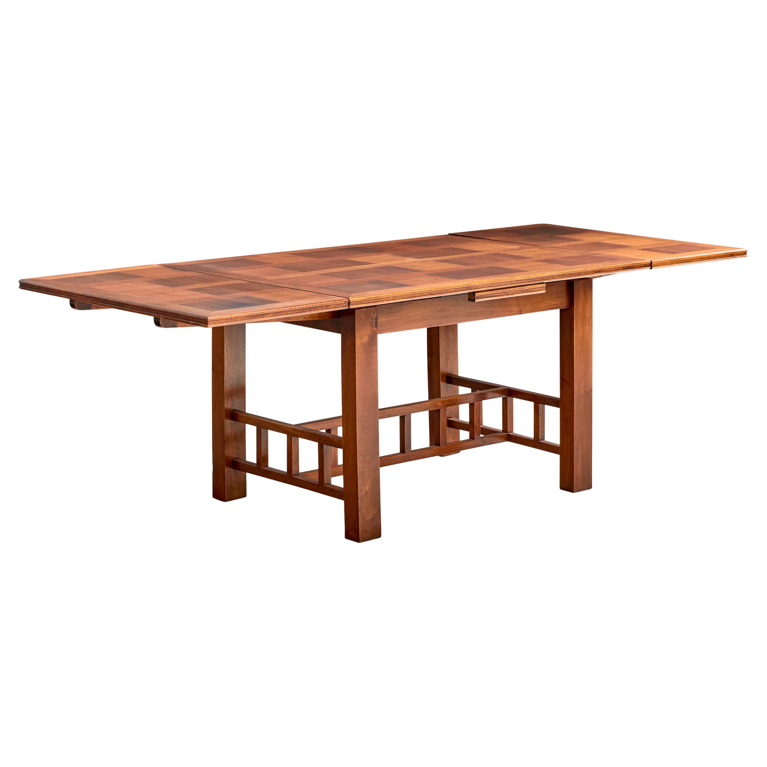 Francis Jourdain Attribution, Dining Table, Mahogany, France, 1915 For Sale