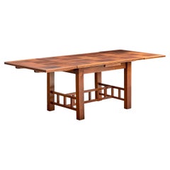 Francis Jourdain Attribution, Dining Table, Mahogany, France, 1915