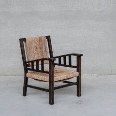 Francis Jourdain French Modernist Art Deco Rope Armchair (4 Available)