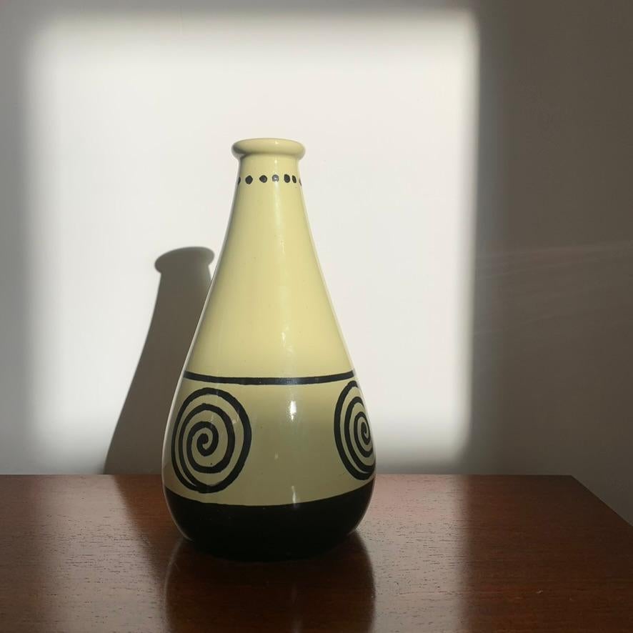 Francis Jourdain Monogrammed Ceramic Vase, circa 1920, France. For Sale 8