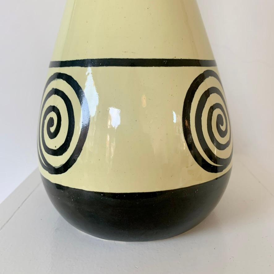 Francis Jourdain Monogrammed Ceramic Vase, circa 1920, France. For Sale 1