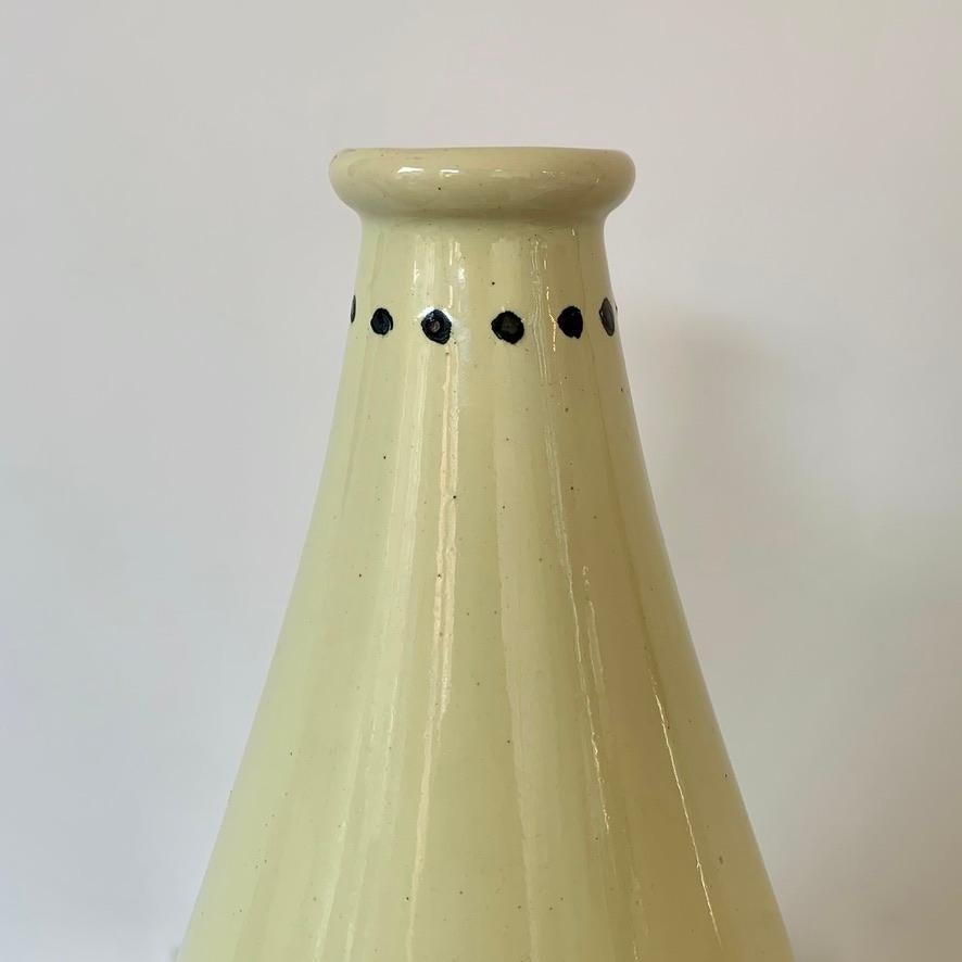 Francis Jourdain Monogrammed Ceramic Vase, circa 1920, France. For Sale 2