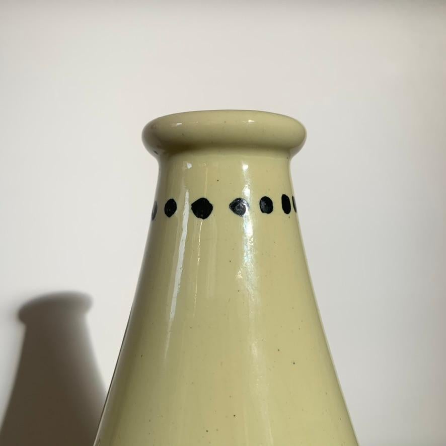Francis Jourdain Monogrammed Ceramic Vase, circa 1920, France. For Sale 3