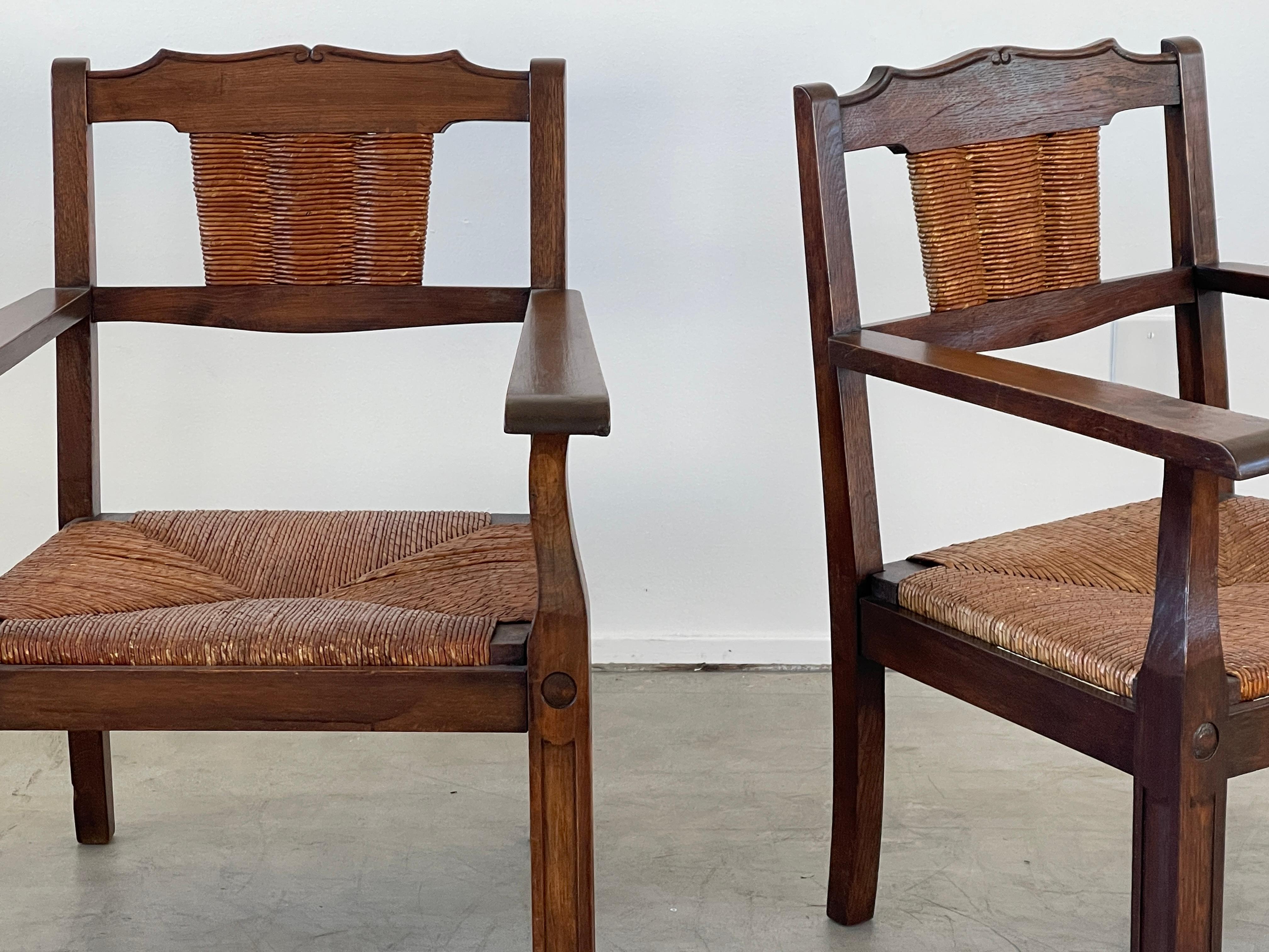French Francis Jourdain Style Chairs