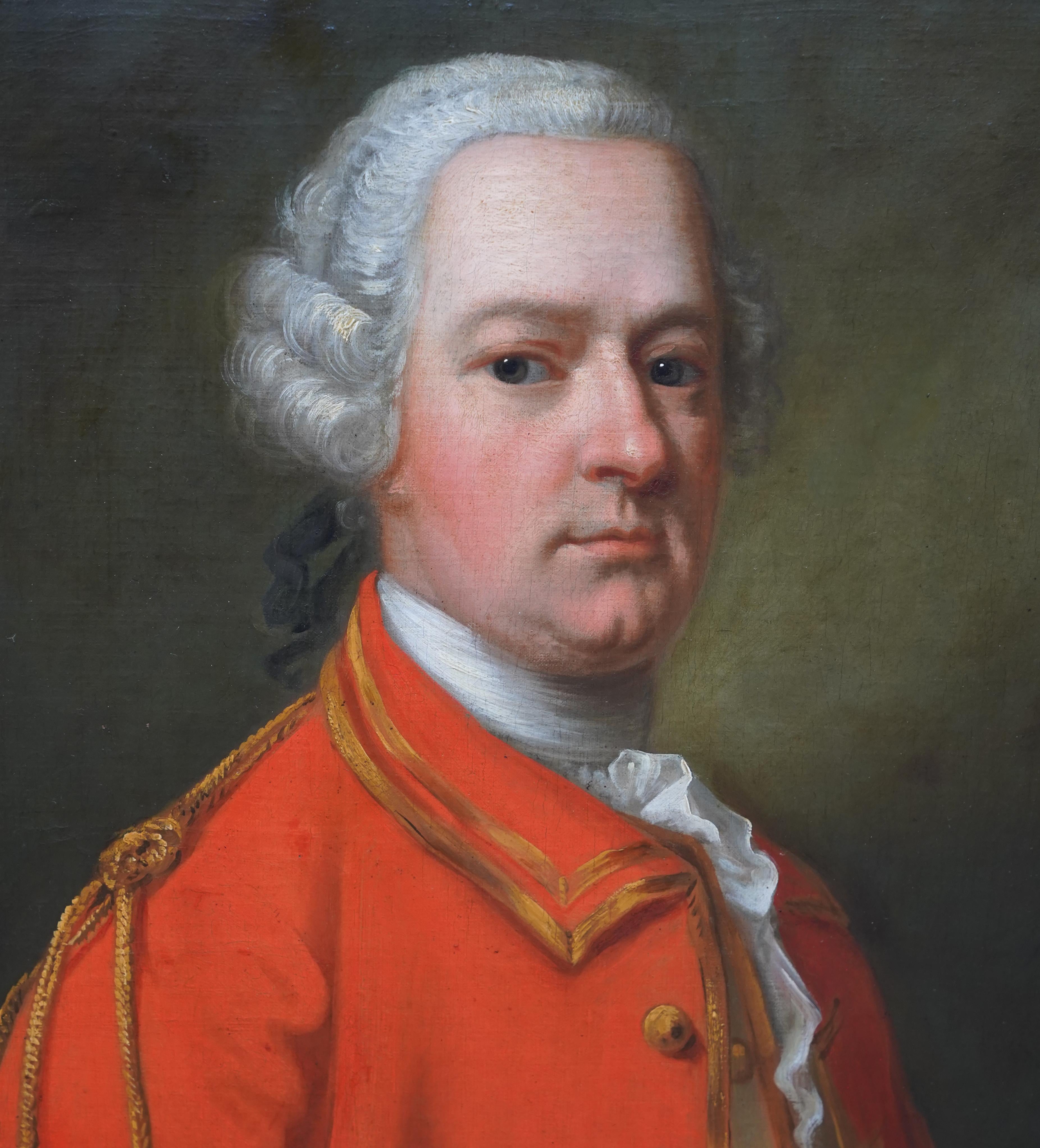Porträt von Kapitän John Gordon von Park - Ölgemälde eines alten Meisters aus dem 18. Jahrhundert (Schwarz), Portrait Painting, von Francis Lindo