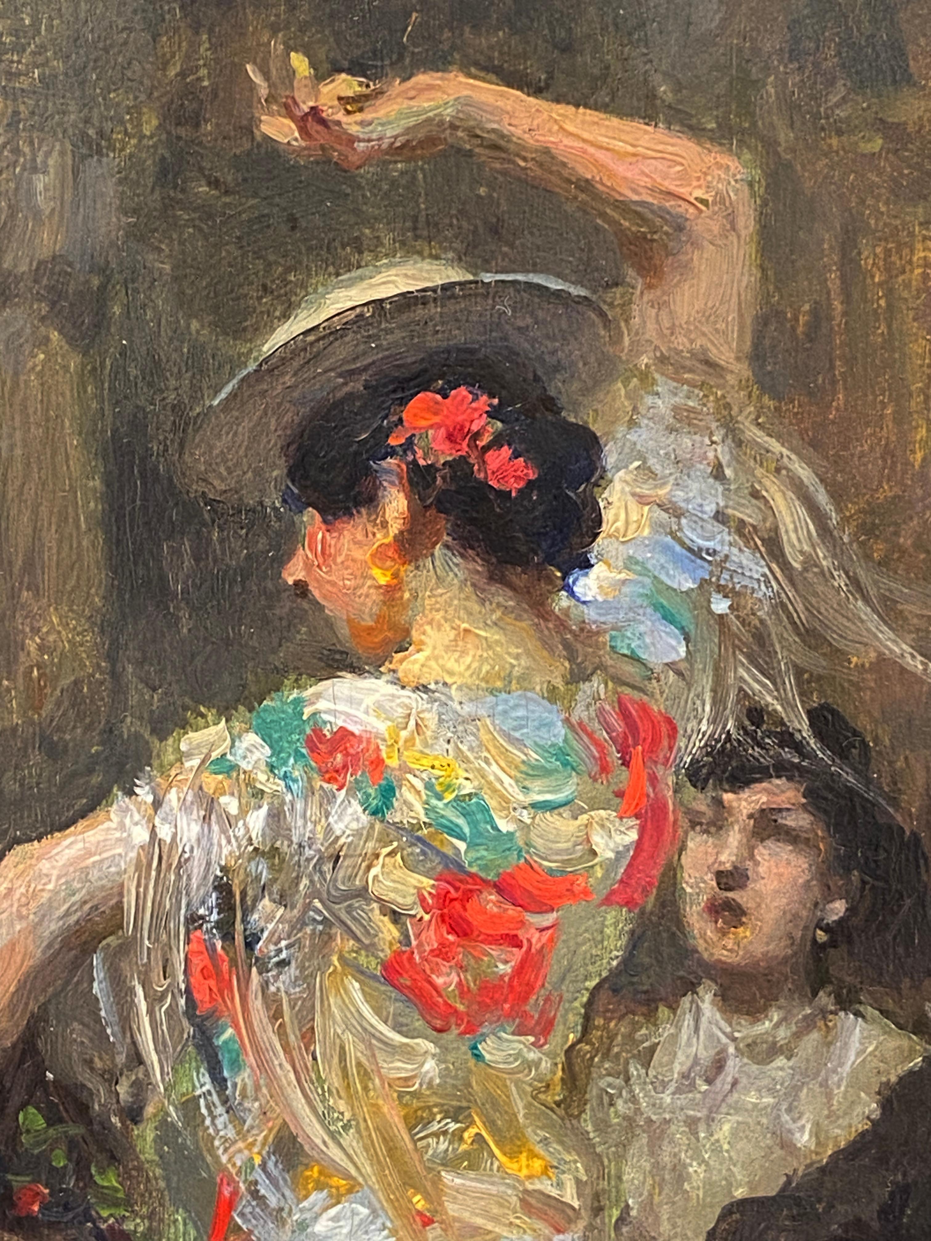 Bailaora de flamenco, Sevilla, España - Painting Escuela Ashcan de Francis Luis Mora