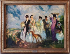 Artista hispano  - Cultura española  - Souvenir español mantilla, peineta, chaleco