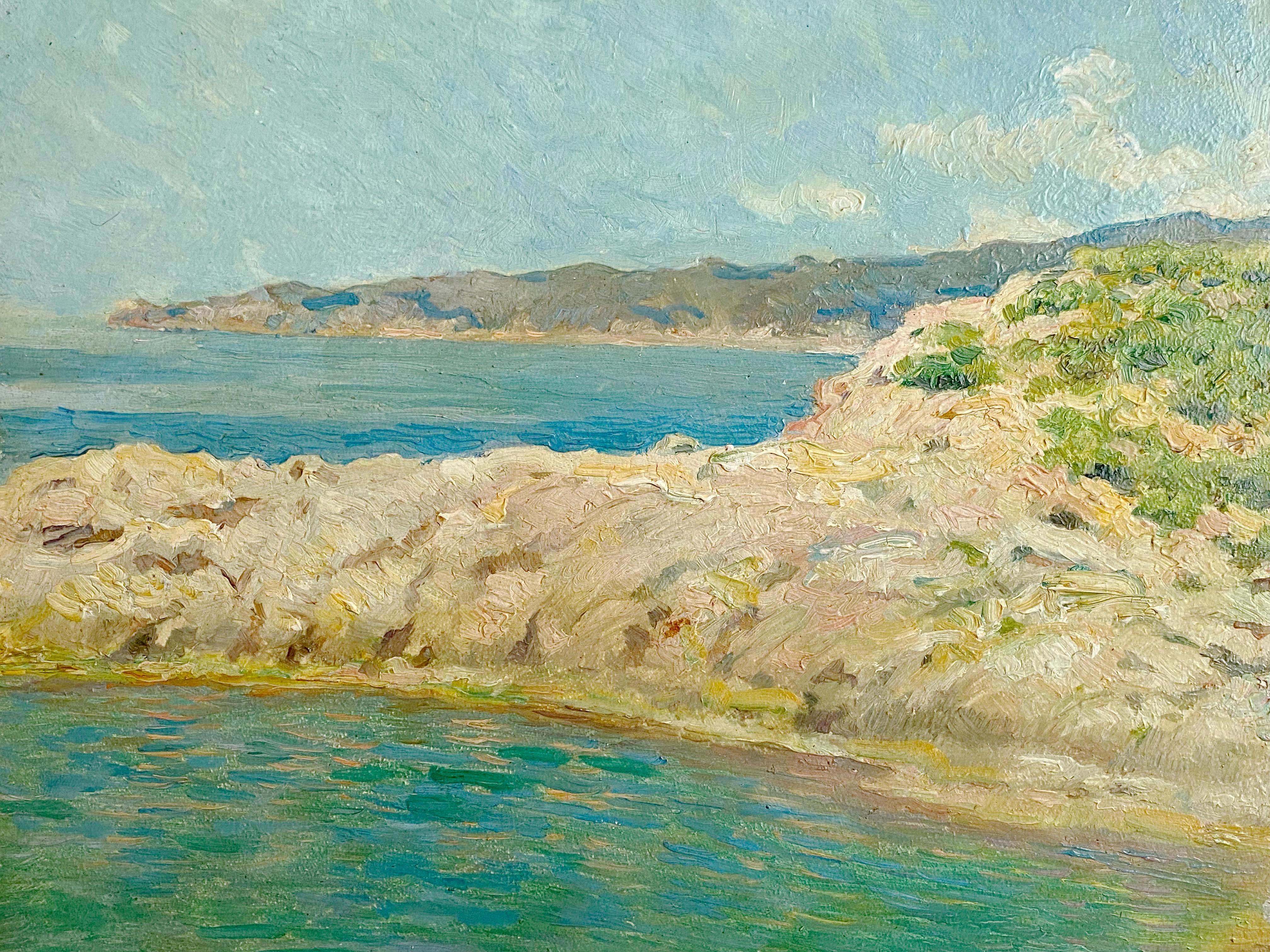 Der Opal-Pool - Küste von Catalina, Spanien (Impressionismus), Painting, von Francis Luis Mora
