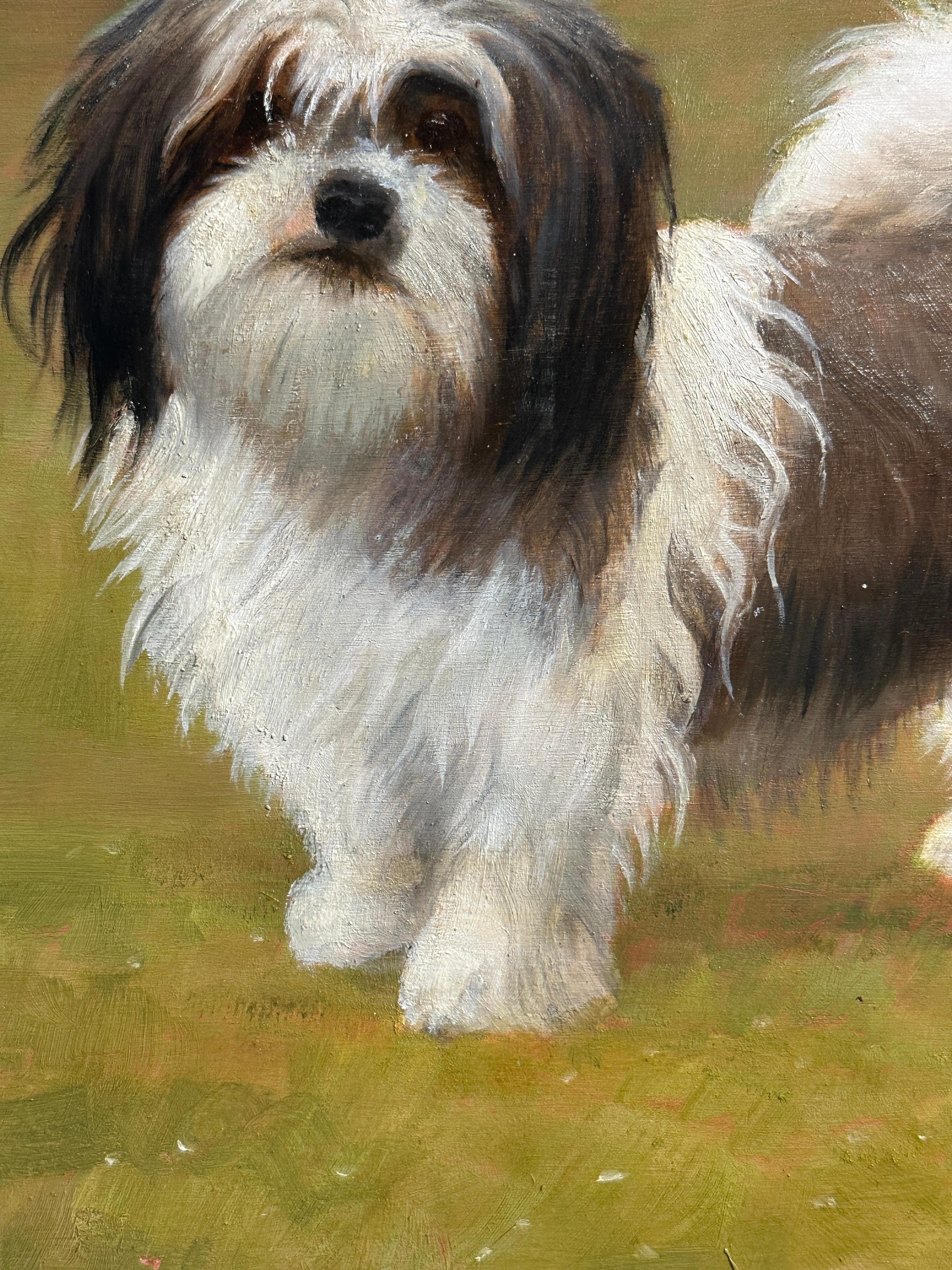 Ritratto di cane inglese del XX secolo di un cane pechinese di nome Bumble in vendita 4