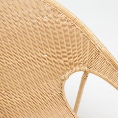 Francis Mair (Amerikaner, Kalifornien, 1916-1991) Skulpturale Chaise Longue aus Weidengeflecht.