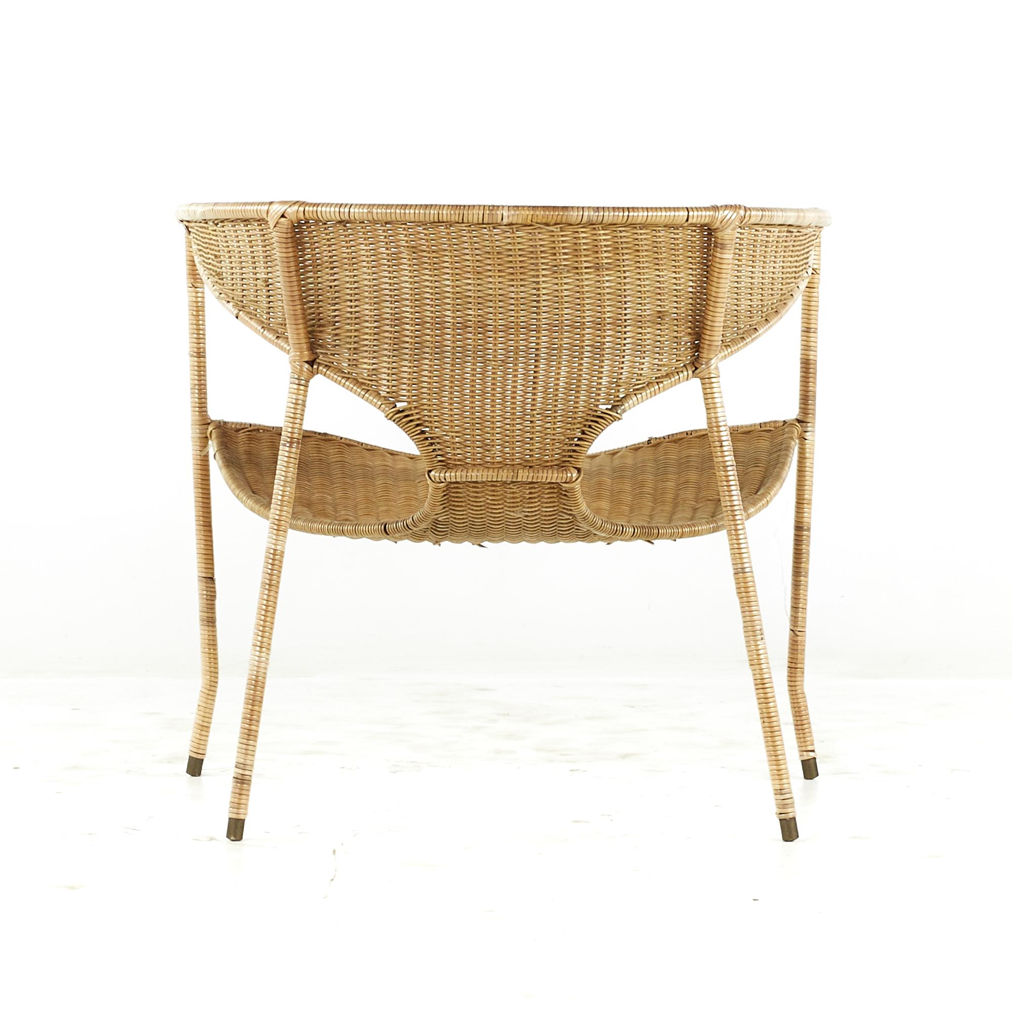 Francis Mair Midcentury Wicker Chair For Sale 1