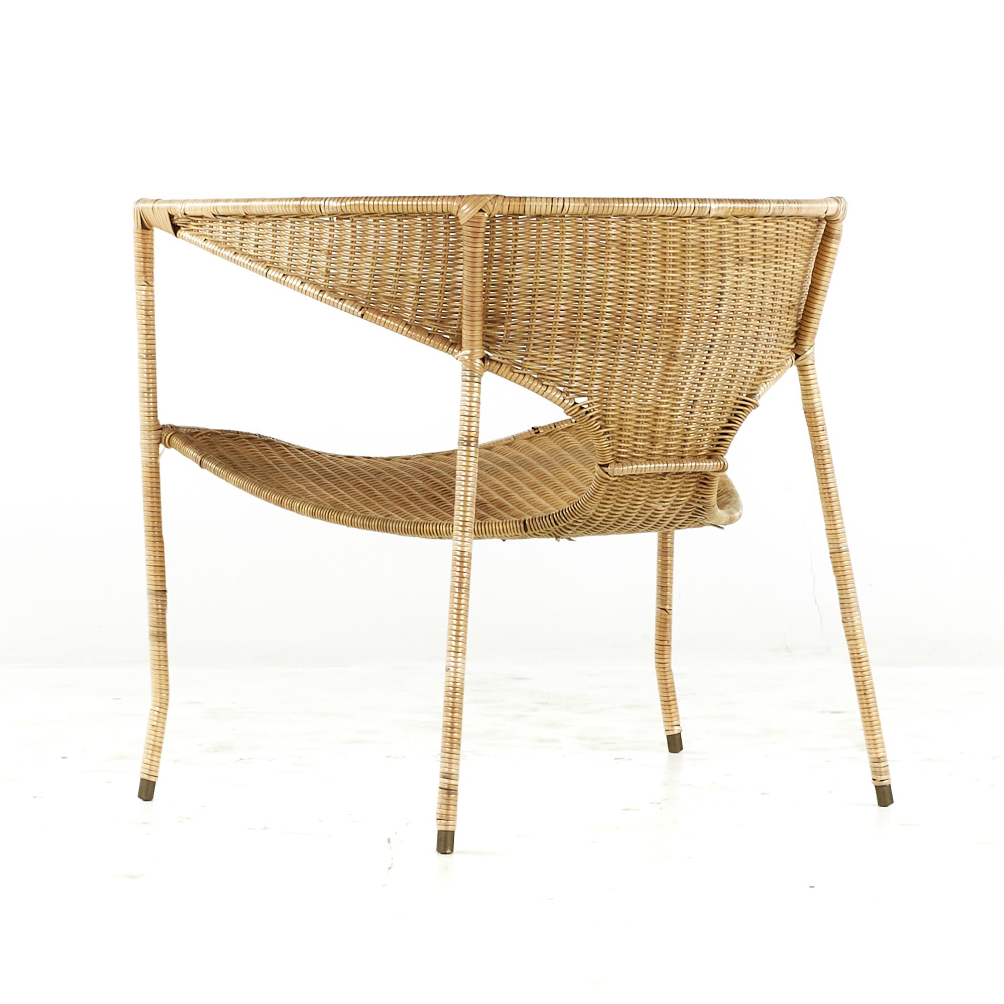 Francis Mair Midcentury Wicker Chair For Sale 2