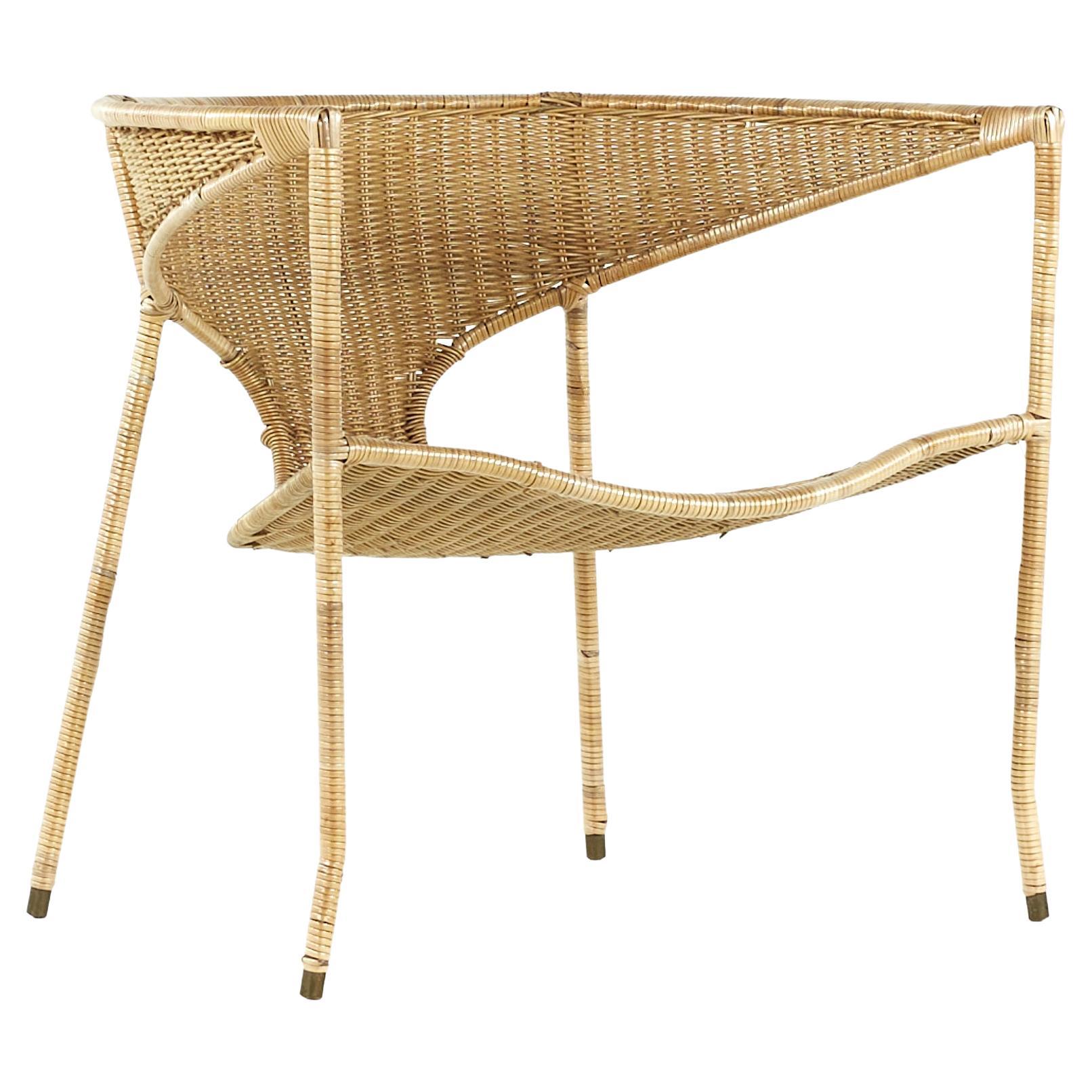 Francis Mair Midcentury Wicker Chair For Sale