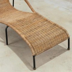Francis Mair Wicker Chaise Lounge