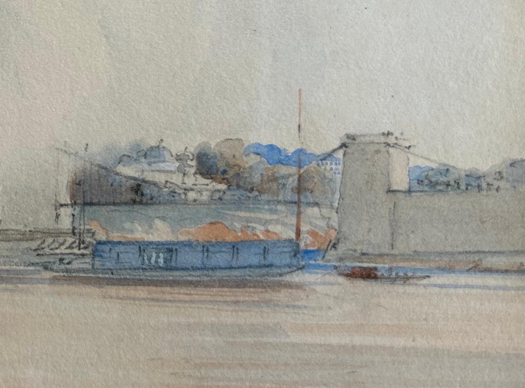 Calcutta India 1841 Historically Rich Watercolour First Opium Wars Empire Rare For Sale 6