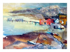 China Camp San Rafael Original-Aquarell von Francis Morrow