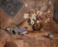 Oil Painting by Francis Murray Russell Flint "Flowers and Lushe"